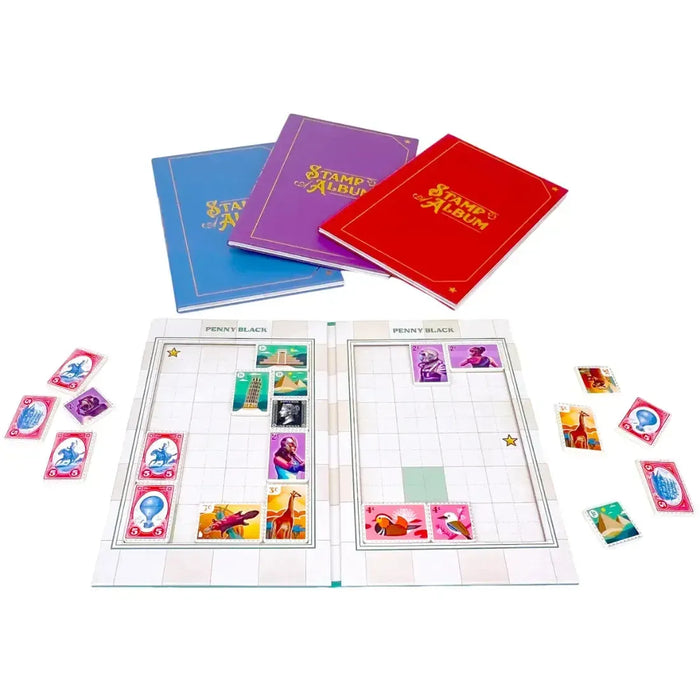 Penny Black - Stamp Collecting Board Game for Family, and Adults (2-4 Players, Age 10+) - Buffalo Games