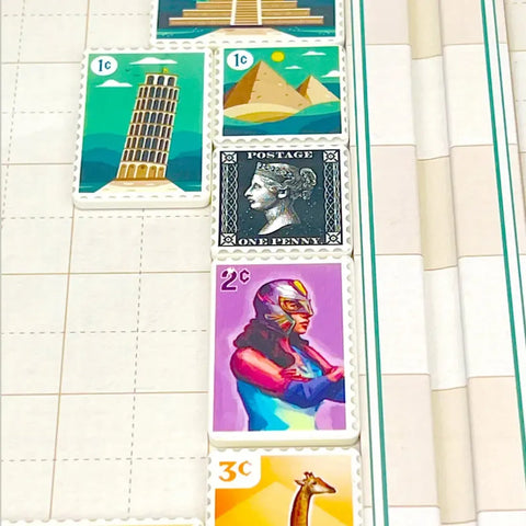 Penny Black - Stamp Collecting Board Game for Family, and Adults (2-4 Players, Age 10+) - Buffalo Games