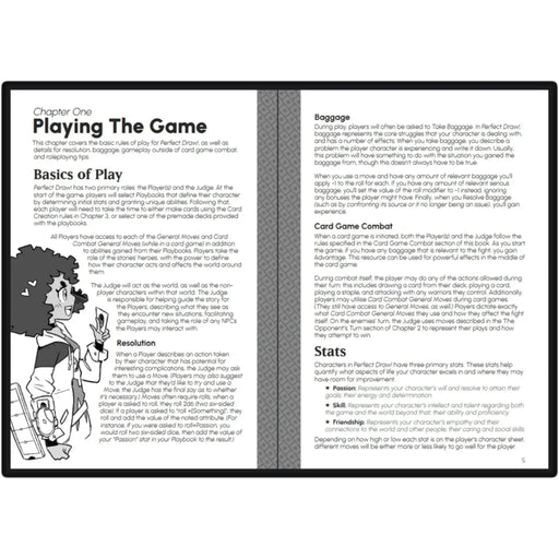 Perfect Draw! - Tabletop RPG Rulebook (6" x 9", 215 Pages) - Japanime Games