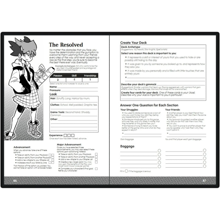 Perfect Draw! - Tabletop RPG Rulebook (6" x 9", 215 Pages) - Japanime Games
