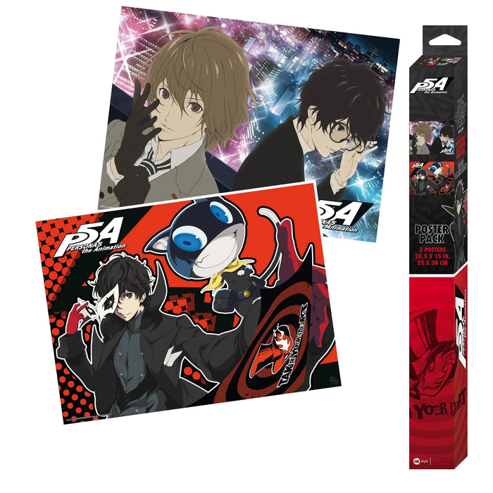 Persona 5: The Animation - Ren, Akechi & Mona Boxed Poster Set (20.5"x15") - ABYstyle
