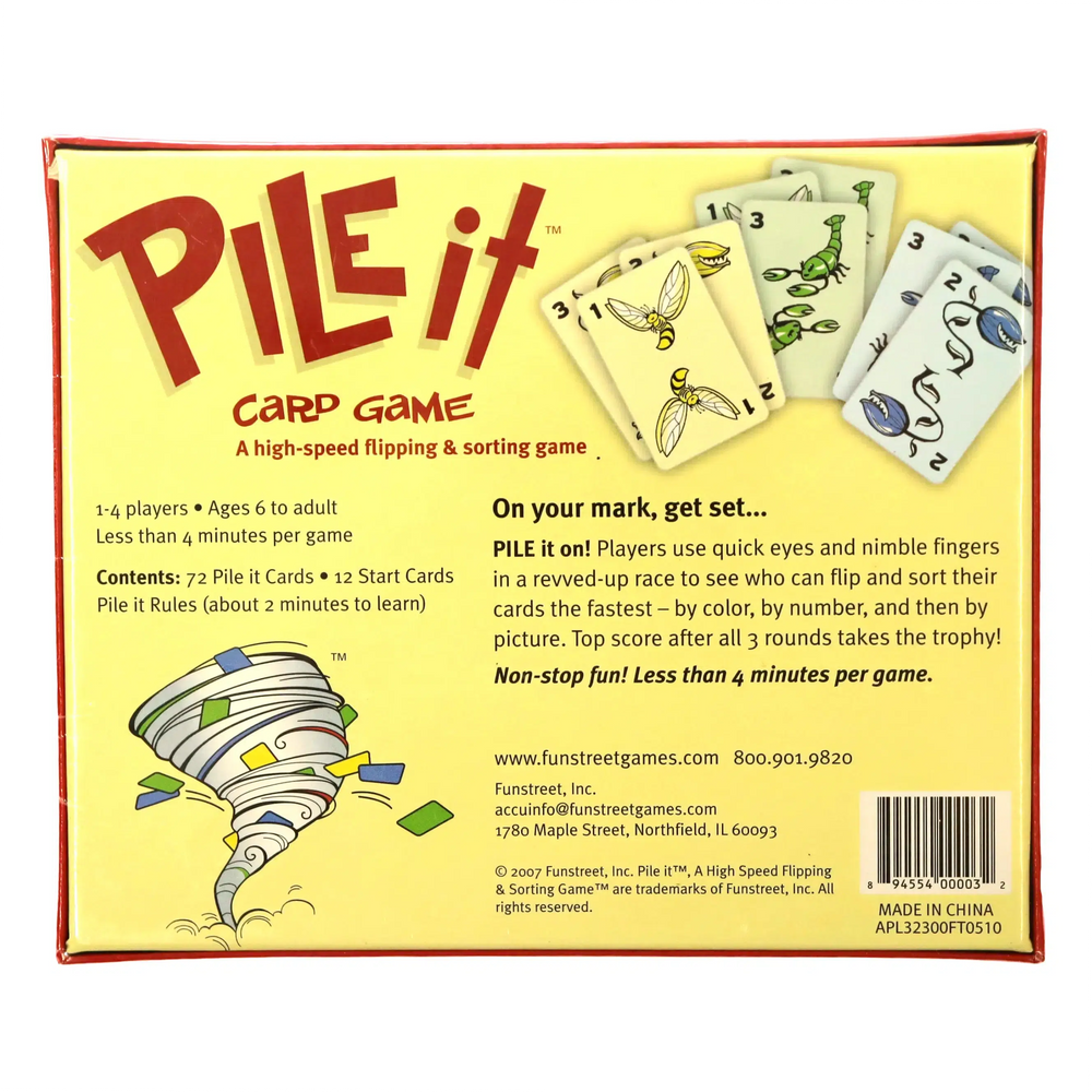 Pile It: A High Speed Flipping and Sorting Game - Card Game - Funstreet