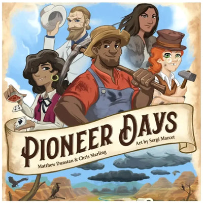 Pioneer Days - Dice-Based Civilization Board Game for Family, and Adults (2-4 Players, Ages 14+) - Tasty Minstrel Games