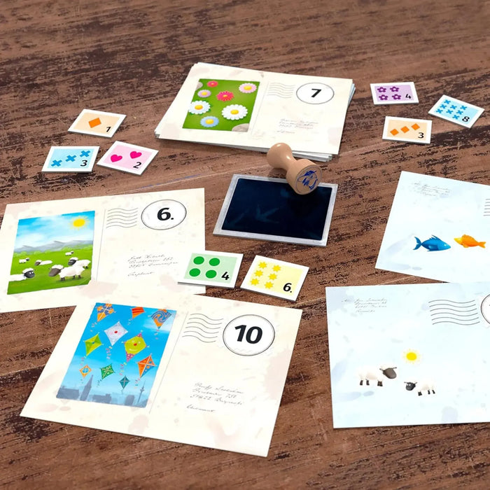 Pio's Pigeon Post - Educational Math Board Game for Family, Adults, and Children (2-4 Players, Ages 5+) - HABA