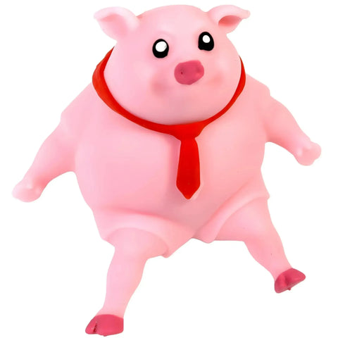 Piper the Pig - Pink Squishy Stretchy Pig Stress Toy | Cute Pig Squeeze Fidget Sensory Decompression & Anxiety Relief Toy for Kids & Adults