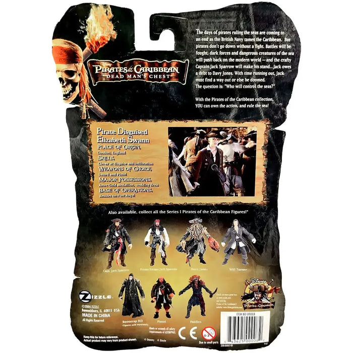 Pirates of the Caribbean: Dead Man's Chest - Pirate Disguised Elizabeth Swann Action Figure (3.75") - Zizzle - Series 1