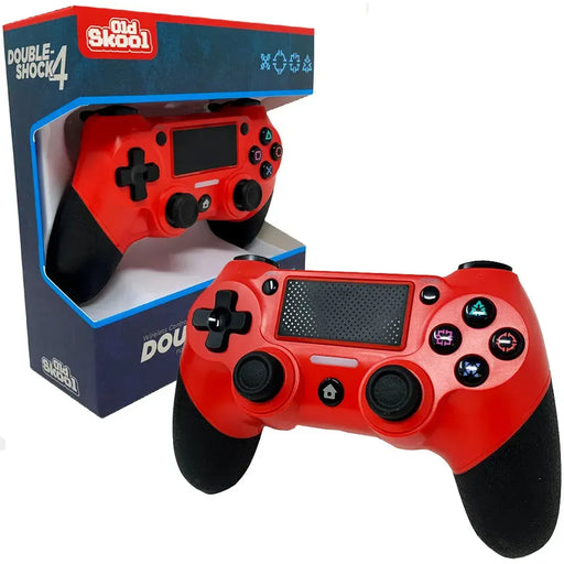 PlayStation 4 - Double-Shock 4 Red Wireless Controller - Old Skool