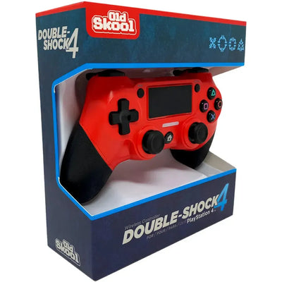 PlayStation 4 - Double-Shock 4 Red Wireless Controller - Old Skool