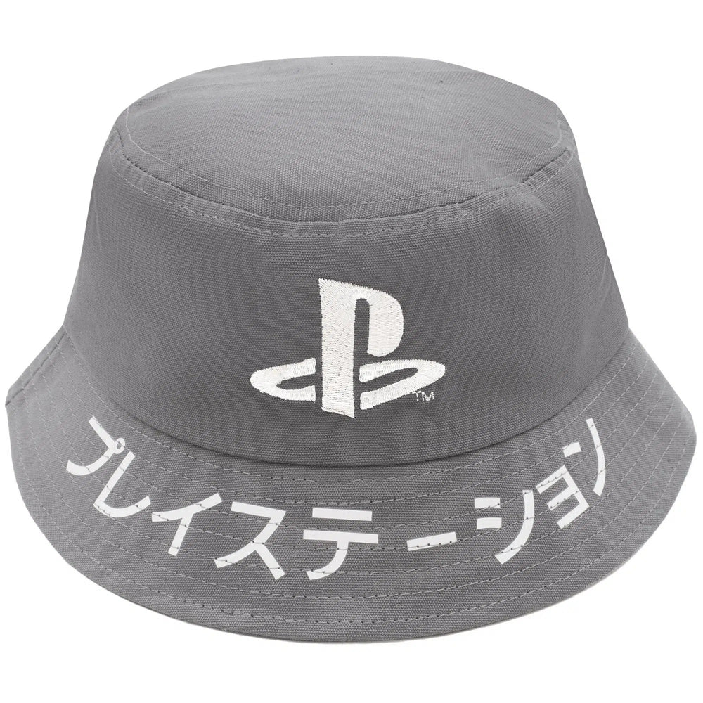 PlayStation - Console Logo Bucket Hats (Blue & Gray, 2-Pack) - Culturefly