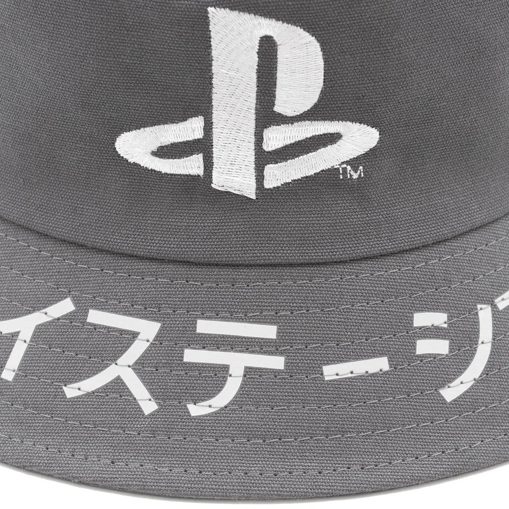 PlayStation - Console Logo Bucket Hats (Blue & Gray, 2-Pack) - Culturefly