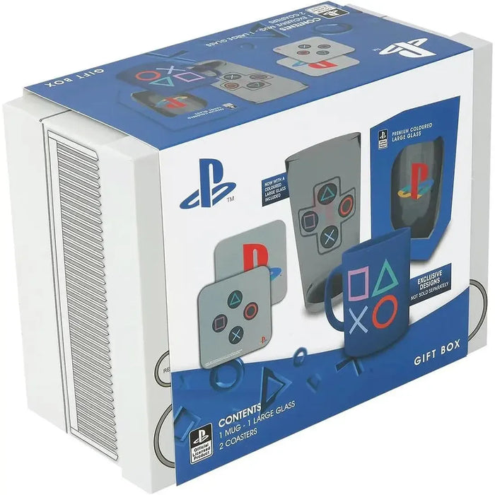 PlayStation - Drinkware Gift Set (Mug, Drinking Glass, Coasters) - ABYstyle