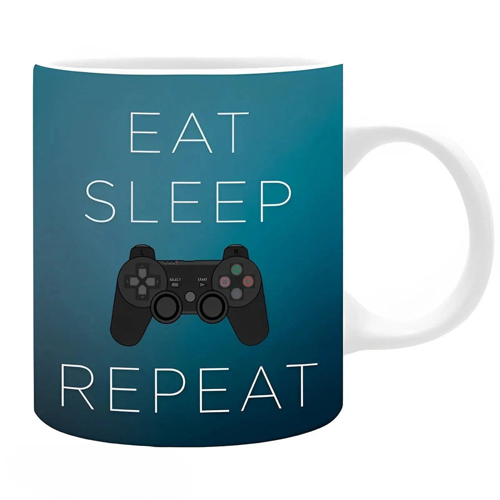 PlayStation - Eat Sleep Game Repeat Ceramic Mug (11 oz.) - ABYstyle