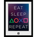 PlayStation - Eat Sleep Play Repeat Framed Print (12"x16") - ABYstyle
