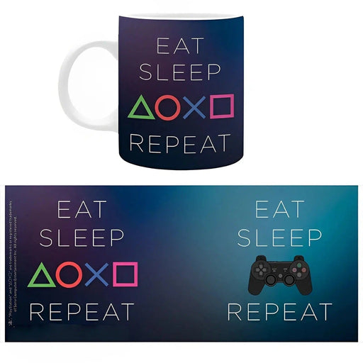 PlayStation - Eat Sleep Play Repeat Mug (Ceramic, 11 oz.) - ABYstyle