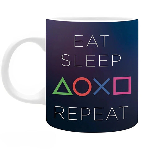 PlayStation - Eat Sleep Play Repeat Mug (Ceramic, 11 oz.) - ABYstyle