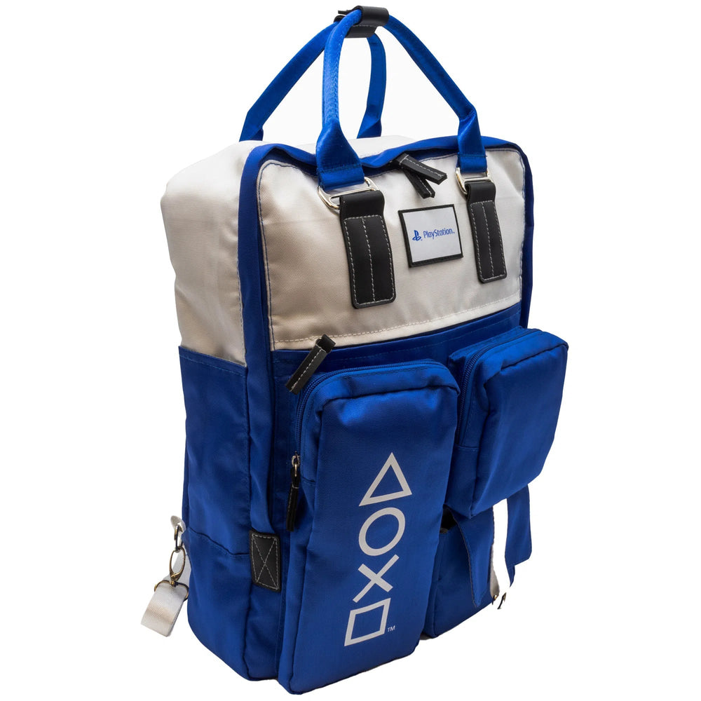 PlayStation - PS Button Symbol Backpack (Blue) - Culturefly