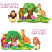 Poke N Create: Jungle Animal Kingdom - Mess Free DIY Activity Craft Kit - Smartivity