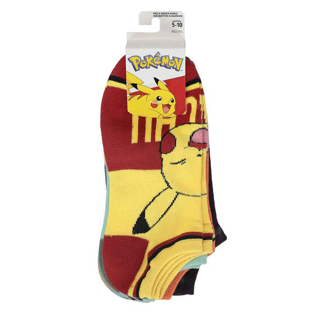 Pokémon - Character Names Ankle Socks (6 Pairs) - Bioworld