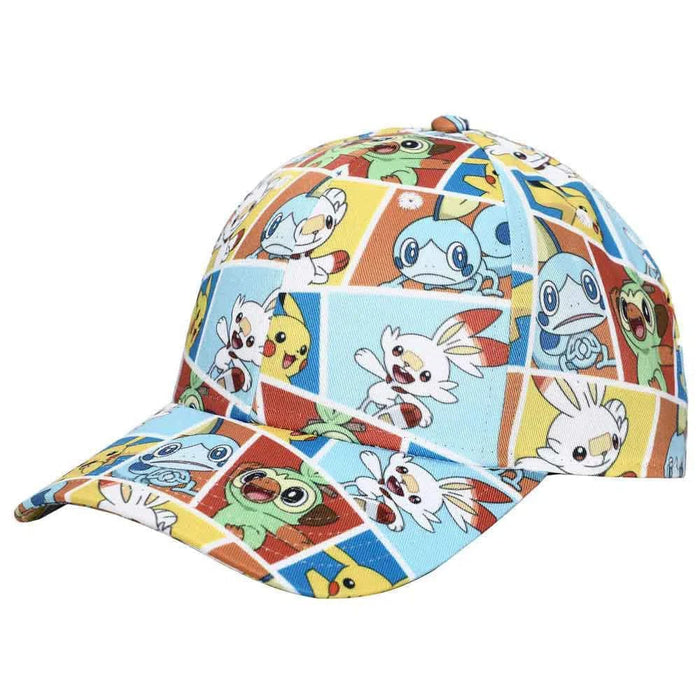 Pokémon - Comic Grid Hat (All Over Print, Sublimated) - Bioworld