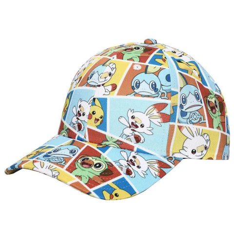 Pokémon - Comic Grid Hat (All Over Print, Sublimated) - Bioworld
