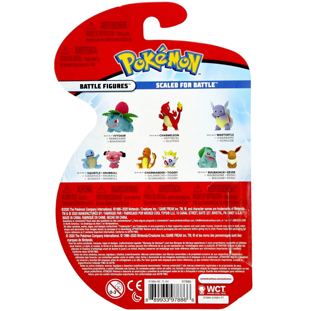 Pokémon - Eevee & Bulbasaur Battle Pack Figure - Wicked Cool Toys