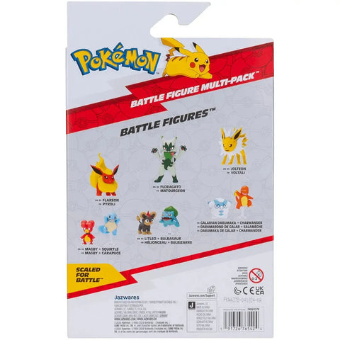 Pokémon - Flying-type Battle Pack Figure Set (Togetic, Pikipek, Zubat & Hoothoot) - Jazwares - Battle Ready Series