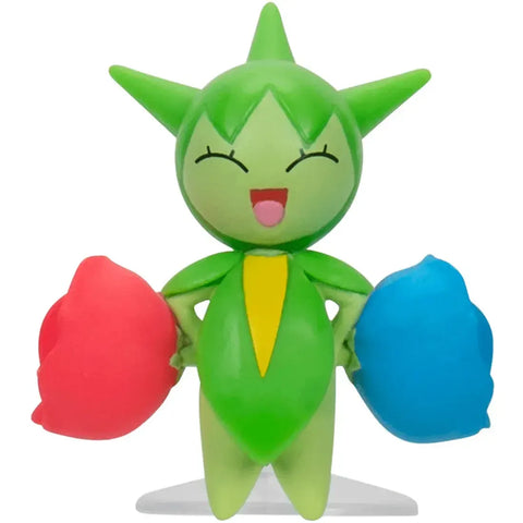 Pokémon - Grass-type Battle Pack Figure Set (Rowlet, Oddish, Roselia & Flapple) - Jazwares - Battle Ready Series
