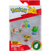 Pokémon - Grass-type Battle Pack Figure Set (Rowlet, Oddish, Roselia & Flapple) - Jazwares - Battle Ready Series