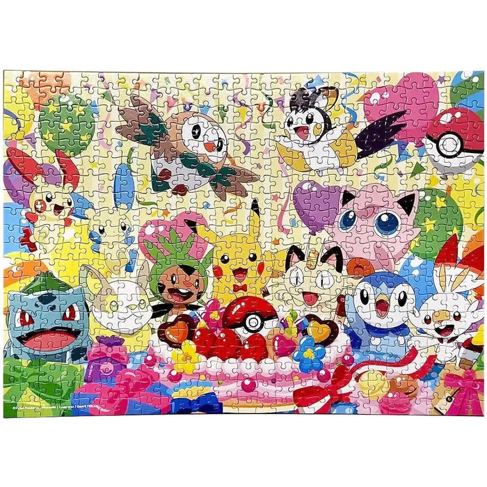 Pokémon - Lets Eat Together! Birthday Party with Cake Jigsaw Puzzle (500 Pieces) - Ensky