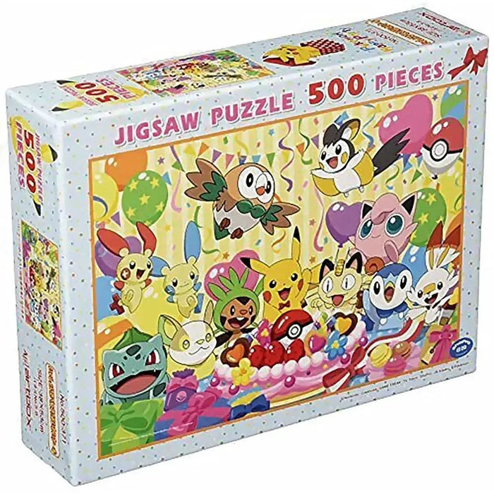 Pokémon - Lets Eat Together! Birthday Party with Cake Jigsaw Puzzle (500 Pieces) - Ensky