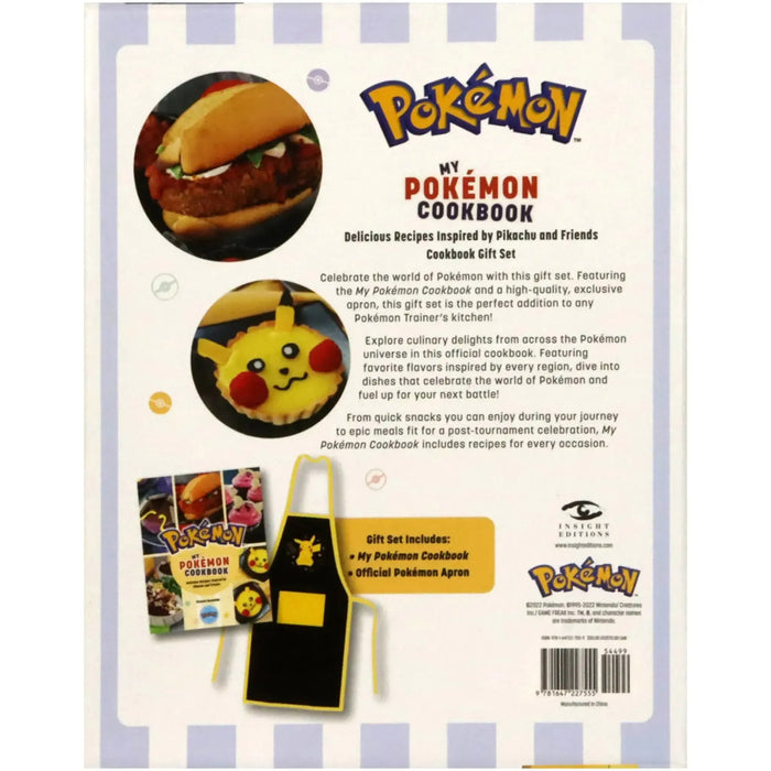 Pokémon: My Pokémon Cookbook Cookbook Gift Set | Cookbook + Official Pokémon Apron | Hardcover Cookbook | Gift Set