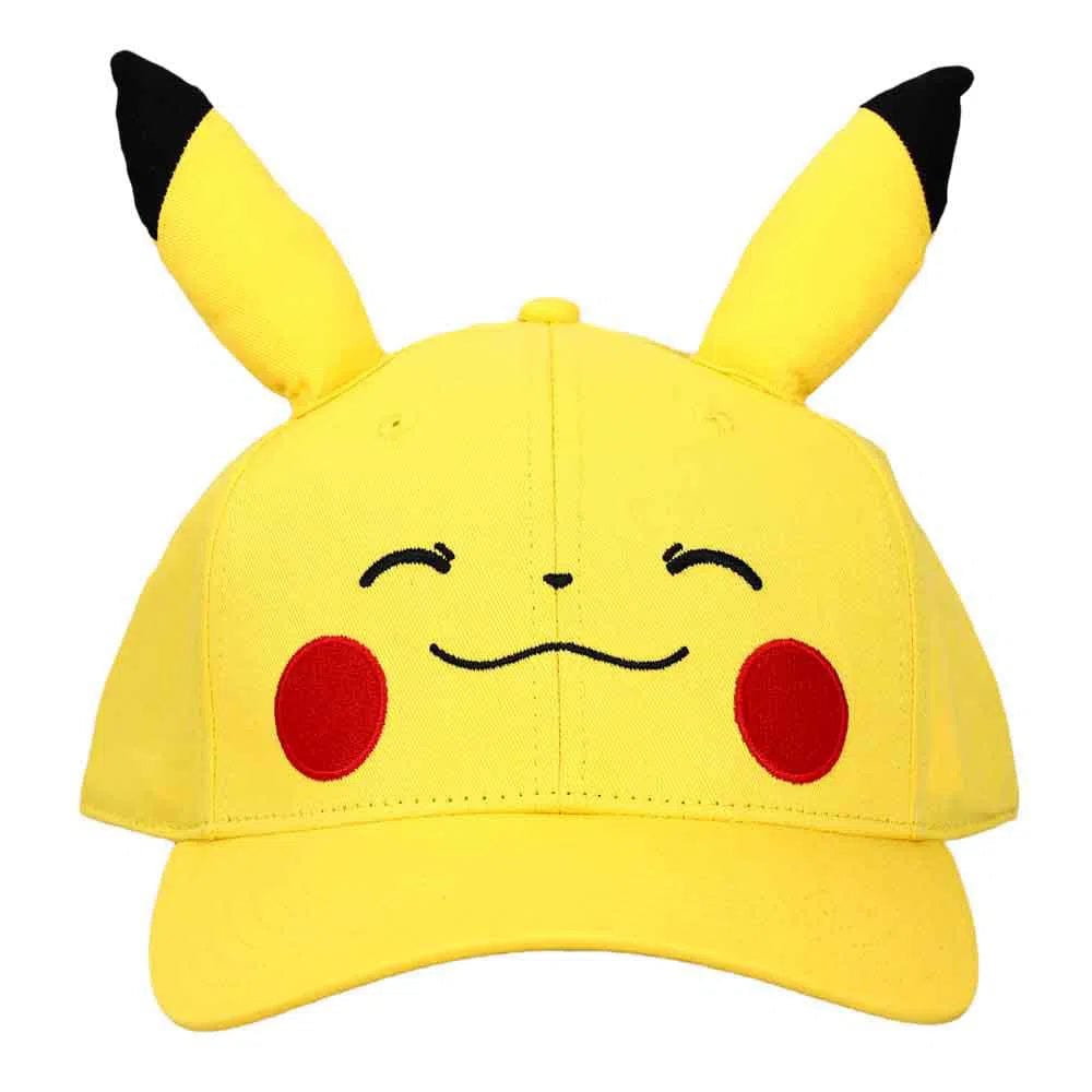 Pok mon Pikachu 3D Cosplay Snapback Hat Pre Curved Bill Bioworld pok-mon-pikachu-3d-cosplay-snapback-hat-pre-curved-bill-bioworld