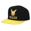 Pokémon - Pikachu Snapback Hat (Yellow / Black, Twill, Flat Bill) - Bioworld