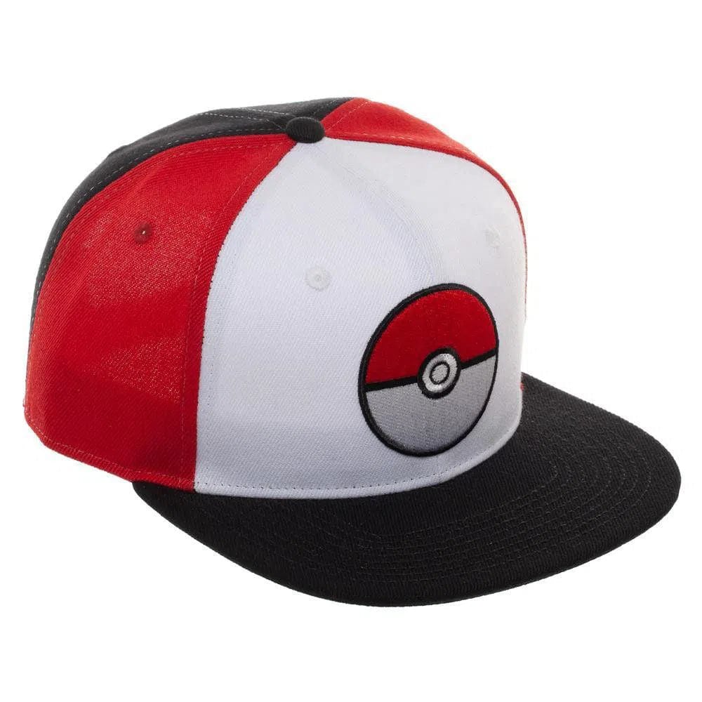 Pokémon - Poké Ball Snapback Hat (Flat Bill) - Bioworld