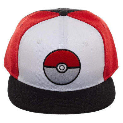Pokémon - Poké Ball Snapback Hat (Flat Bill) - Bioworld