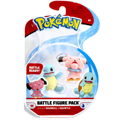 Pokémon - Snubbull & Squirtle Battle Pack Figure - Wicked Cool Toys