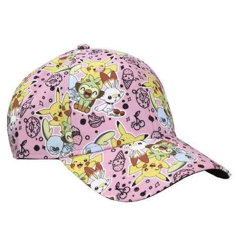 Pokémon - Sweet Time Characters Hat (Pink, All Over Print) - Bioworld