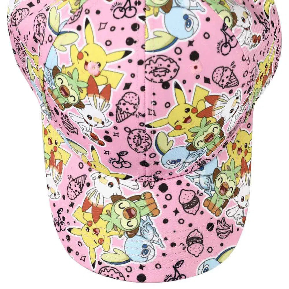 Pokémon - Sweet Time Characters Hat (Pink, All Over Print) - Bioworld