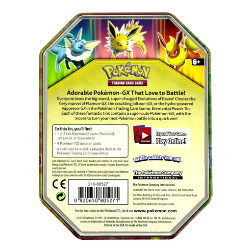 Pokémon TCG [Elemental Power] - Flareon GX Tin