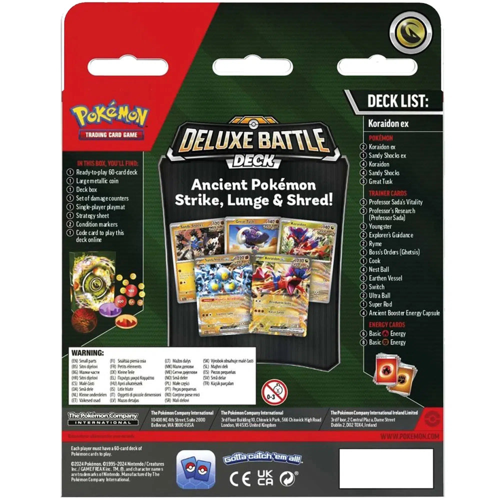 Pokémon TCG - Koraidon ex Deluxe Battle Deck Set - The Pokémon Company International