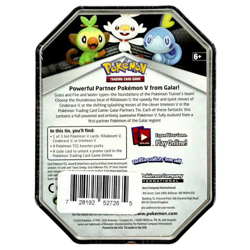 Pokémon TCG [Legends of Galar] - Rillaboom V Tin