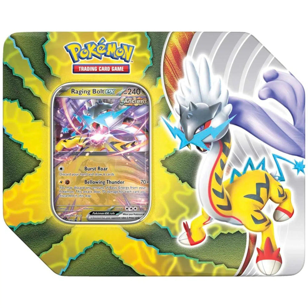 Pokémon TCG [Paradox Destinies] - Raging Bolt ex Tin - The Pokémon Company International