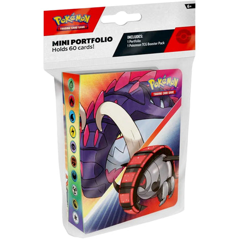 Pokémon TCG [Temporal Forces] - Iron Treads & Iron Moth Mini Portfolio Binder & Booster Pack Bundle (3.5