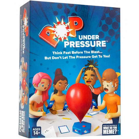 Pop Under Pressure - Fast-Paced Balloon Competitive Party Game for Family & Adults (3-20+ Players, Ages 14+) - What Do You Meme? - Image 1