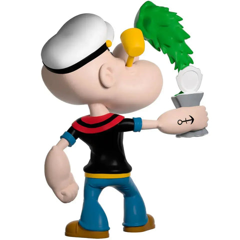 Popeye the Sailor Man - Popeye Eating Can of Spinach Figure (5