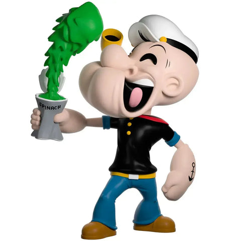 Popeye the Sailor Man - Popeye Eating Can of Spinach Figure (5