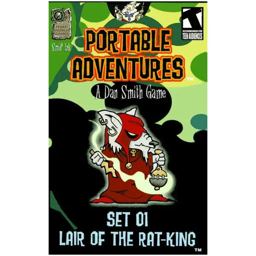 Portable Adventures: Lair of the Rat-King (Set 01) - Deck-Building Fantasy Board Game for Adults (2-4 Players, Ages 13+) - Third World Games