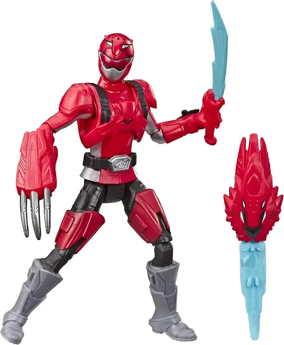 Power Rangers Beast Morphers - Red Ranger Figure (6") - Hasbro - Red Fury Mode