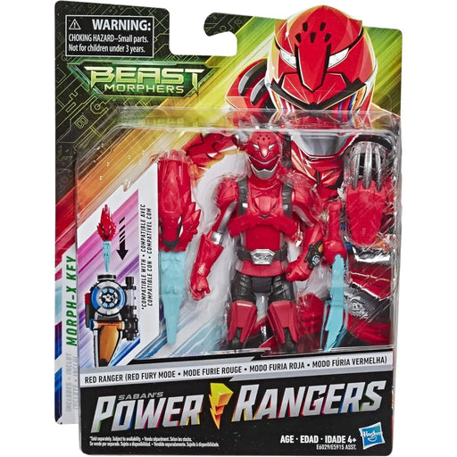 Power Rangers Beast Morphers - Red Ranger Figure (6") - Hasbro - Red Fury Mode