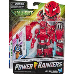 Power Rangers Beast Morphers - Red Ranger Figure (6") - Hasbro - Red Fury Mode